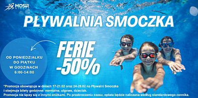 Specjalna oferta na Pływalni Smoczka! 50% zniżki na bilety godzinne!-93966