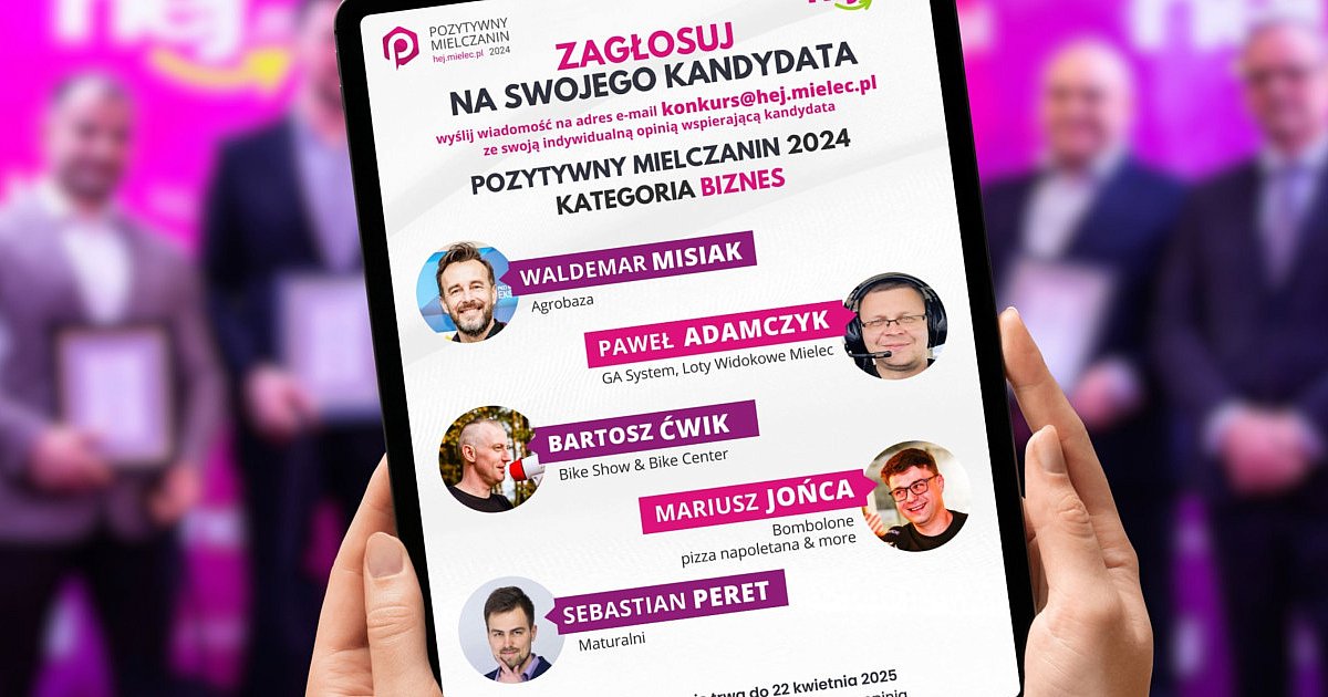 Plebiscyt Pozytywny Mielczanin! Głosowanie BIZNES - HEJ.MIELEC.PL