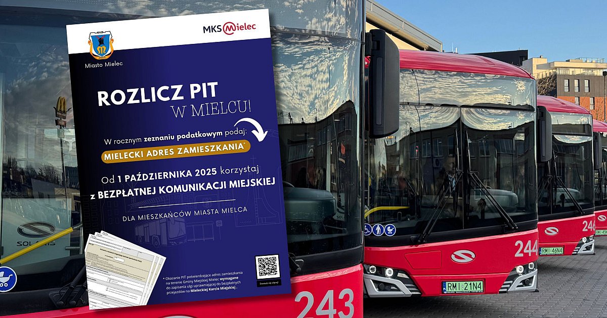 Rozlicz PIT i zyskaj darmowe przejazdy autobusami MKS w Mielcu! - HEJ.MIELEC.PL