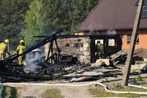 Pożar w Szydłowcu. Spłonął budynek-96665
