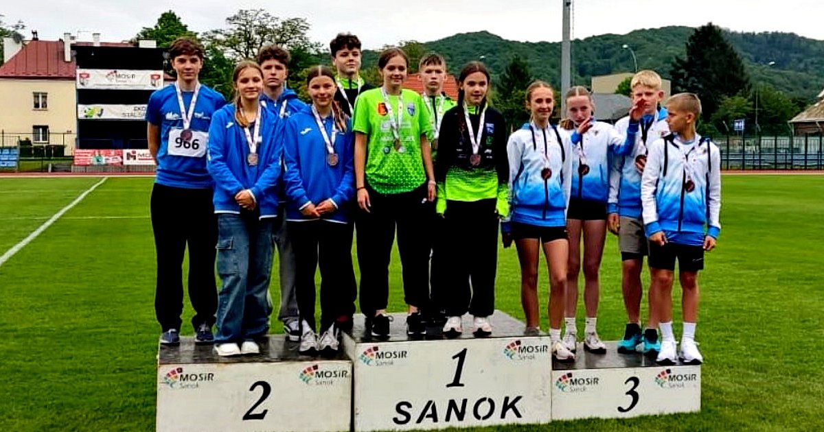 Młodzi lekkoatleci z LKS Stali Mielec z medalami i rekordami w Sanoku - HEJ.MIELEC.PL