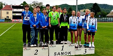 Młodzi lekkoatleci z LKS Stali Mielec z medalami i rekordami w Sanoku-96946