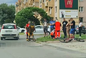 Dwa zdarzenia z młodymi rowerzystami na ulicach Mielca-97765