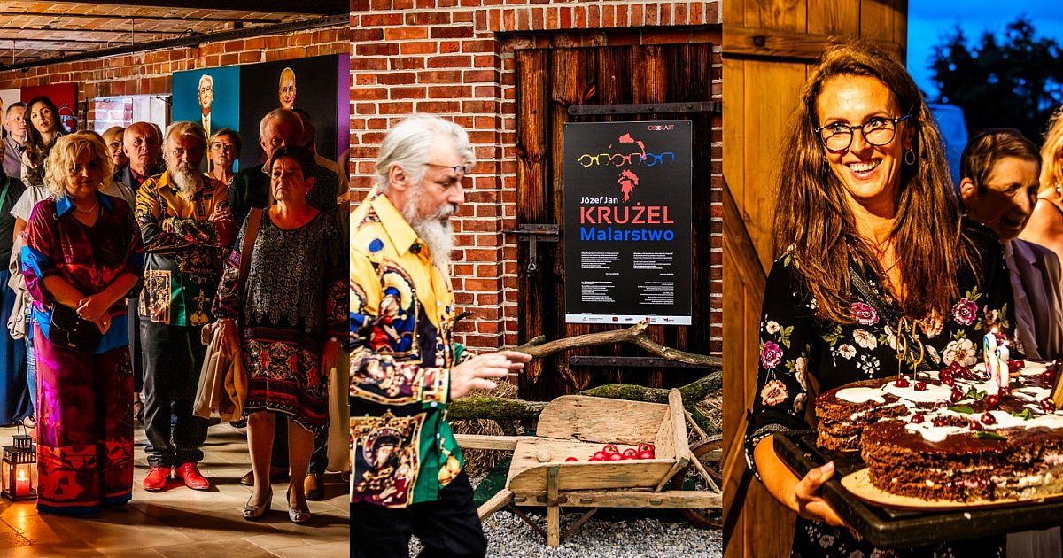 Józef Krużel przedstawił swoje malarstwo w dawnej oborze - HEJ.MIELEC.PL