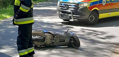 Pijaniutki wbił się skuterem w auto-97967