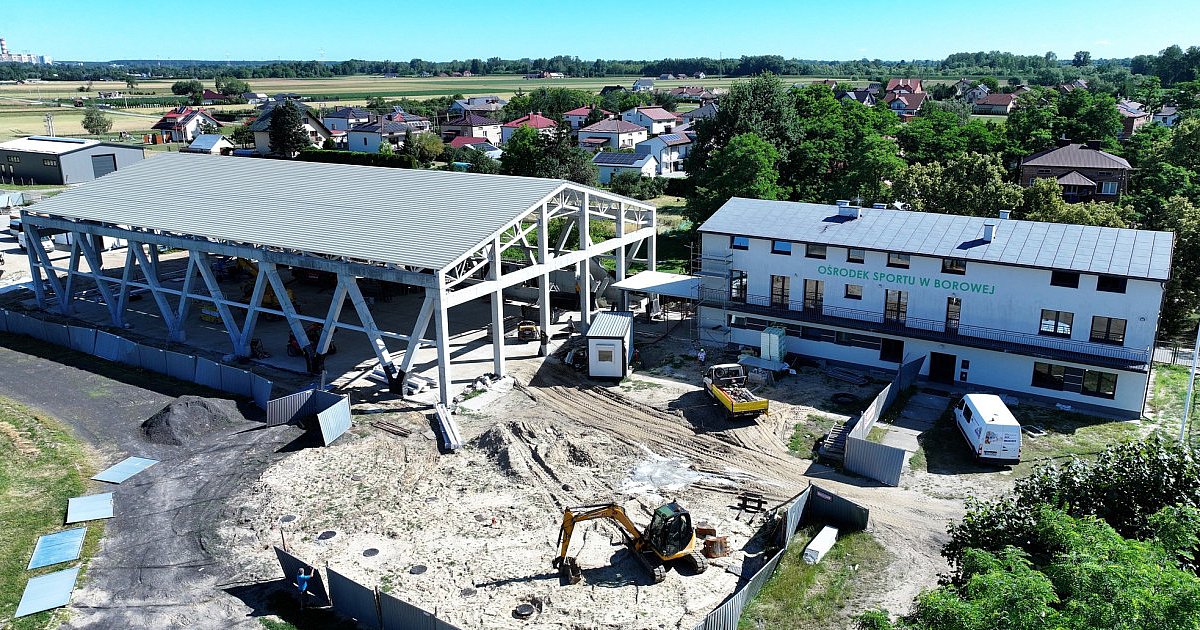Budowa hali sportowej w Borowej nabiera tempa [FOTO] - HEJ.MIELEC.PL