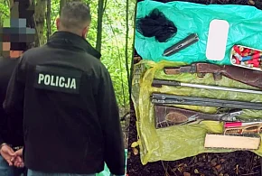 Zatrzymany za przemoc, posiadał broń, ukrył się pod Mielcem-98295