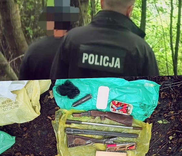 Zatrzymany za przemoc, posiadał broń, ukrył się pod Mielcem-98295