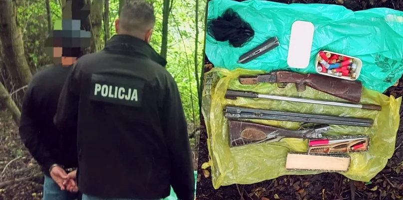 Zatrzymany za przemoc, posiadał broń, ukrył się pod Mielcem - 98295