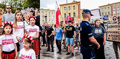 Manifestacja w centrum miasta. Mówili „nie” dla migracji [WIDEO, FOTO]-98445