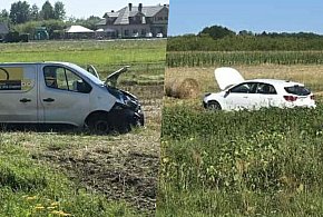 Zderzenie dwóch pojazdów w Padwi. Wypadły z jezdni-99153