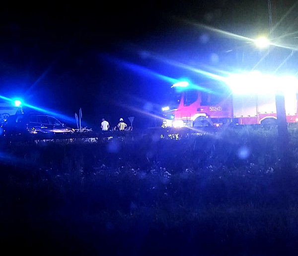 Nocny wypadek na trasie Mielec – Połaniec-99183