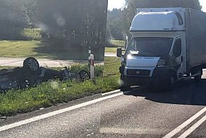Dachowanie na obwodnicy. Ruch wahadłowy-99189
