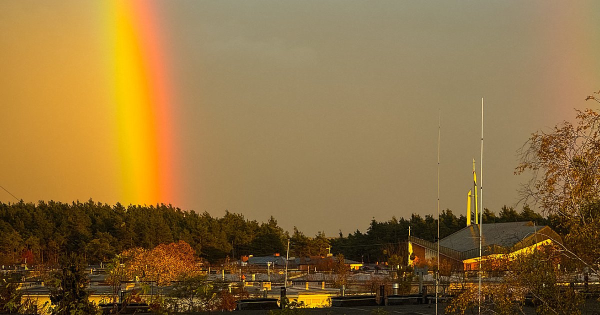 Zjawiskowa tęcza i zachód zapowiedziały silny wiatr [FOTO] - HEJ.MIELEC.PL