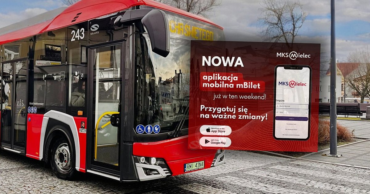 MKS zapowiada nową aplikację. W sobotę przerwa w działaniu - HEJ.MIELEC.PL