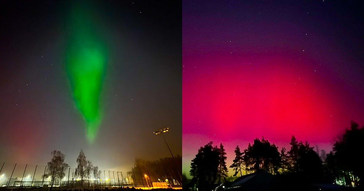 Niesamowity spektakl na niebie nad Mielcem! Zorza polarna! [FOTO] - HEJ.MIELEC.PL