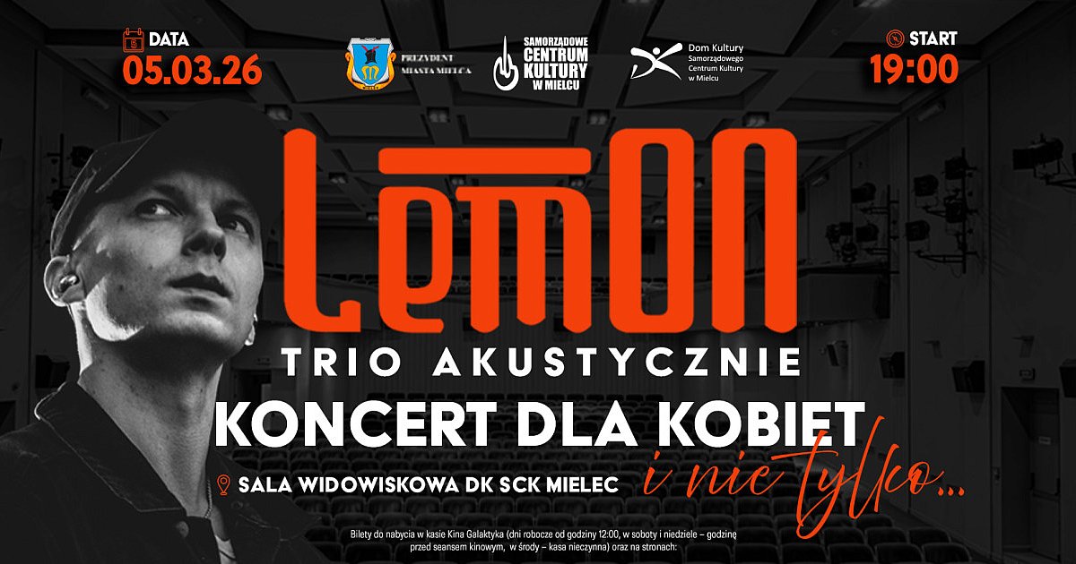 LemON Trio Akustyczne - koncert pełen emocji już w marcu - HEJ.MIELEC.PL