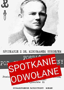 Spotkanie o por. Stanisławie Dolinie ODWOŁANE