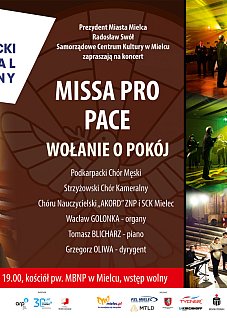 Mielecki Festiwal Muzyczny: „Missa pro pace - Wołanie o pokój"