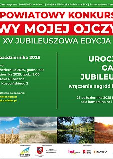 XV edycja Powiatowego Konkursu Poezji i Piosenki „Barwy Mojej Ojczyzny”