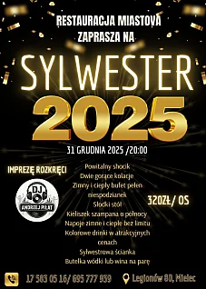 Sylwester 2025 w Restauracji Miastova – imprezuj do białego rana