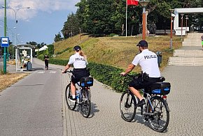 Patrole rowerowe Policji na terenie Mielca-99854