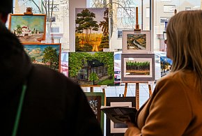 Prace mieleckich artystów na 555-lecie Mielca - w Bibliotece [FOTO]-102284