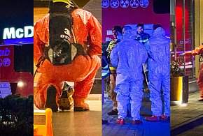 Ewakuacja McDonalds Mielec. W nocy weszli tam strażacy chemicy [FOTO, WIDEO]-102341