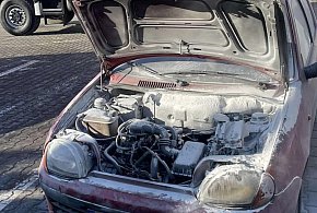 Pożar samochodu. Kluczowa reakcja świadków-104191