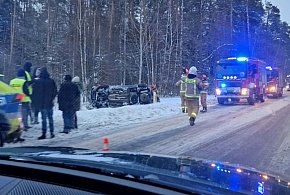 Dachowanie na drodze Mielec - Kolbuszowa-104440