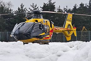 Transport 8-letniej dziewczynki śmigłowcem LPR