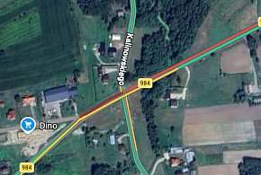 Skrzyżowanie Dulcza - Żarówka: bus rowie, utrudnienia