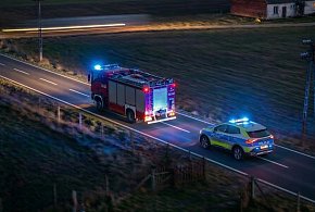 Pożar w Grzybowie. Na terenie Folwarku