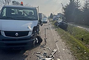 Czołowe zderzenie w Padwi. Utrudnienia w ruchu