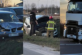Zderzenie pięciu pojazdów na obwodnicy! Sprawca pijany!