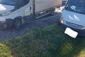 Zderzenie dwóch aut – ruch wahadłowy w stronę Mielca