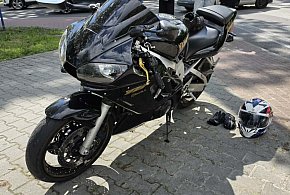 Motocyklista ze złamaną nogą po wypadku! [FOTO]