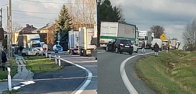 Dwa wypadki pod miastem, spore korki-102392