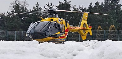 Transport 8-letniej dziewczynki śmigłowcem LPR