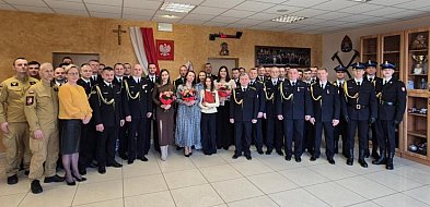 Pożegnanie funkcjonariuszy w mieleckiej straży