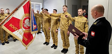 Nowi strażacy złożyli ślubowanie w KP PSP w Mielcu