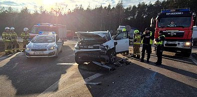 Zderzenie na obwodnicy Mielca. Były utrudnienia