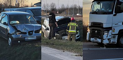 Zderzenie pięciu pojazdów na obwodnicy! Sprawca pijany!