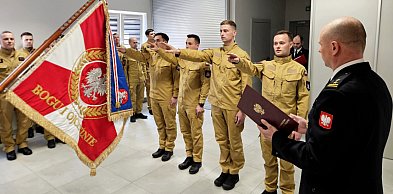 Nowi strażacy złożyli ślubowanie w KP PSP w Mielcu