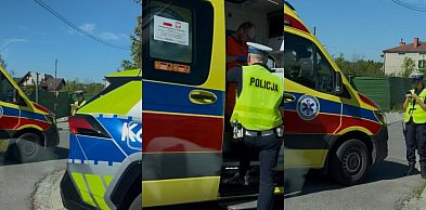 Potrącenie na skrzyżowaniu w Mielcu. Kierujący hulajnogą trafił do szpitala
