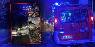Wypadek w Zgórsku. Pijany kierowca doprowadził do zderzenia na DW984