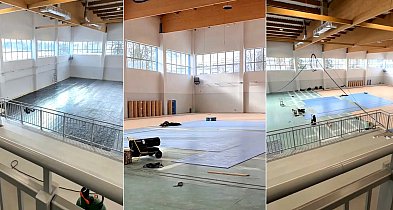 Budowa hali przy II LO na finiszu. Trwają prace wewnątrz