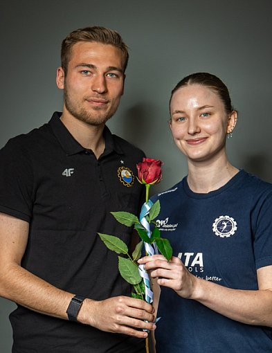 Siatkarki i piłkarze Stali Mielec wzajemnie promują swoje mecze