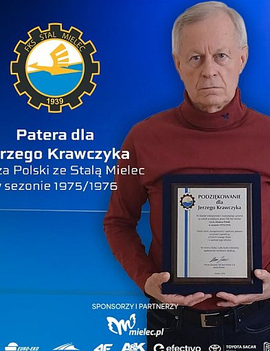 Jerzy Krawczyk odebrał pamiątkową paterę od FKS Stal Mielec