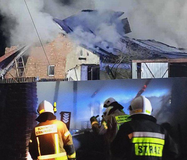 Nocny pożar w Brniu. Obiekt doszczętnie zniszczony-103539